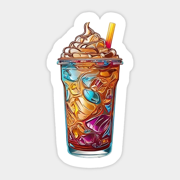 Iced Coffee Sticker by likbatonboot